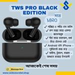 AirPods Pro / TWS Black Edition Wireless Earbuds Bluetooth Replica Headphone