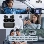 AirPods Pro / TWS Black Edition Wireless Earbuds Bluetooth Replica Headphone